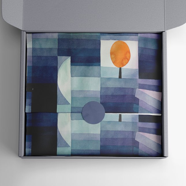 Papel De Seda Paul Klee Harbinger de otoño. Caída azul geométric (Subido por el creador)