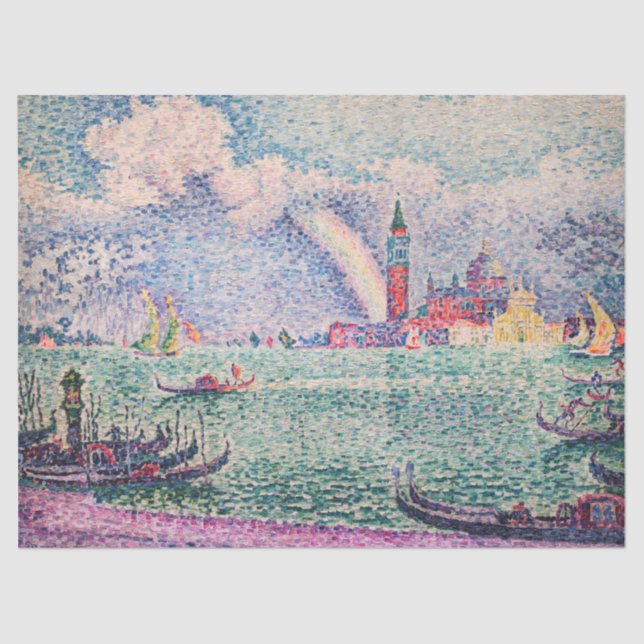 Papel De Seda Paul Signac - Arcoiris, Venecia (Anverso)