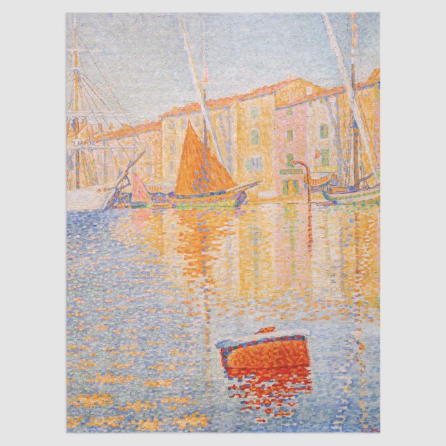 Papel De Seda Paul Signac - La boya roja, Saint-Tropez (Subido por el creador)