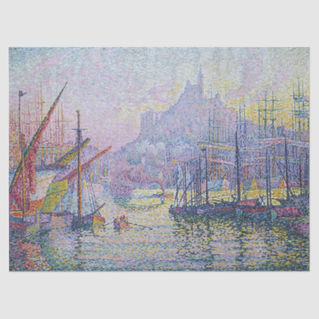 Papel De Seda Paul Signac - Notre-Dame-de-la-Garde, Marsella (Anverso)