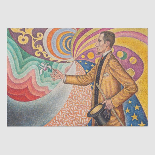 Papel De Seda Paul Signac - Retrato de M Felix Feneon, Opus 217 (Anverso)