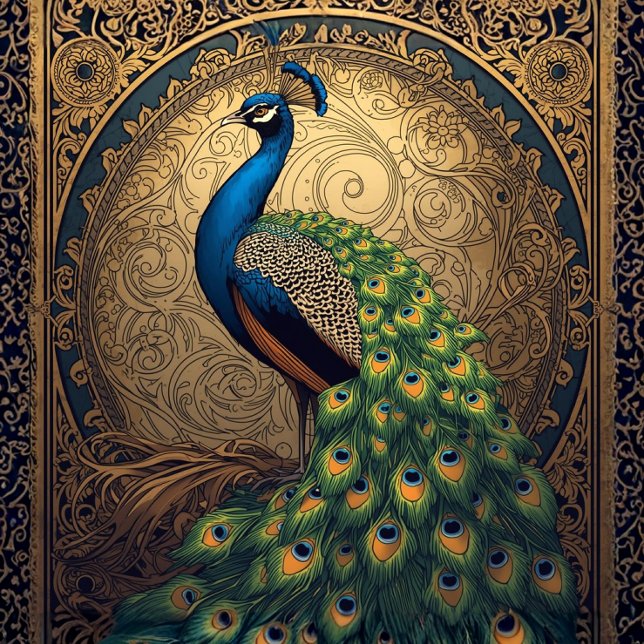 Papel De Seda Pavo Real Majestuoso L de Cara (Subido por el creador)