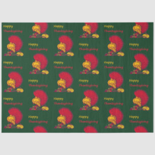 Papel De Seda Pavo y verduras feliz Día de Acción de Gracias ver