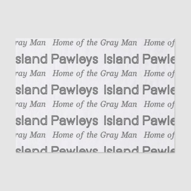 Papel De Seda Pawleys Island Gray Man (Anverso)