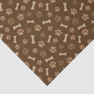Papel De Seda Paws & Bones – Patrón para amantes de perros