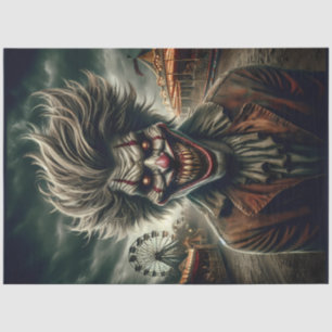 Papel De Seda Payaso de Carnaval atormentado Halloween de Horror