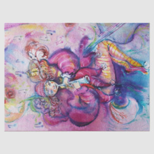 PAPEL DE SEDA PAYASO ROSA MUSICAL CON BUHO