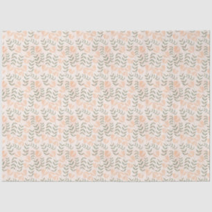 Papel De Seda Peach Cute Floral Pasteles
