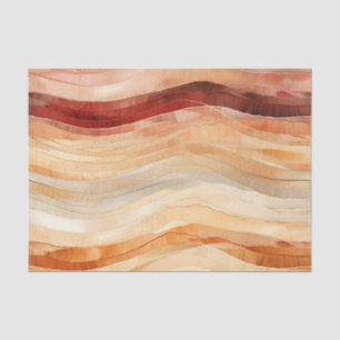 Papel De Seda Peach Dusty Cream Waves Cumpleaños
