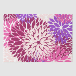 Papel De Seda Peach rosa Burgundy Purple Dahlia