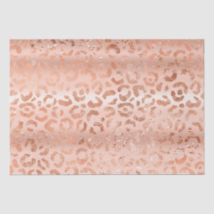 Papel De Seda Peach Rosa Leopard