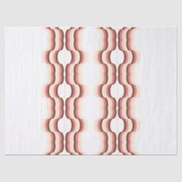 Papel De Seda Peach Wave Symmetry