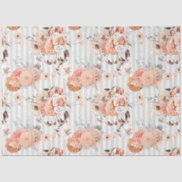 Papel De Seda Peachy Floral Series Design 4