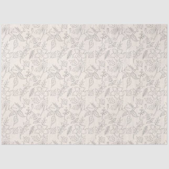 Papel De Seda Peachy Floral Series Design 6 (Anverso)