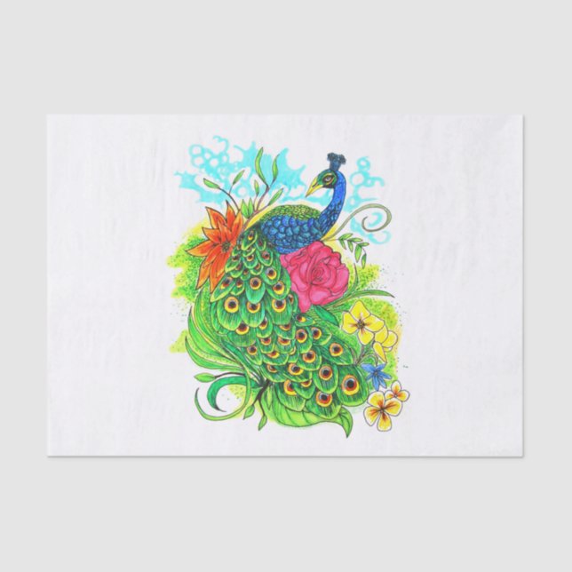 Papel De Seda Peacock (Anverso)