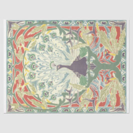 Papel De Seda Peacock Art Nouveau
