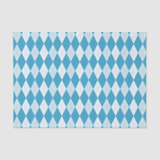 Papel De Seda Peacock Azul Argyle Pequeño Forma de Diamante