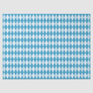 Papel De Seda Peacock Azul Argyle Pequeño Forma de Diamante