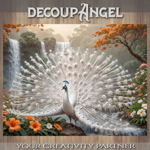 Papel De Seda Peacock blanco - Desvincular -