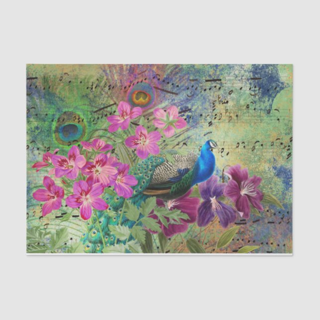 Papel De Seda Peacock Ephemera (Anverso)