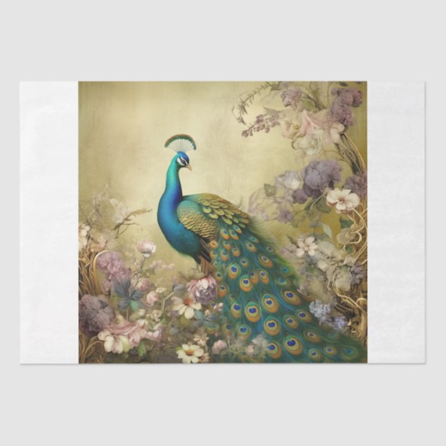 Papel De Seda Peacock Garden (Anverso)