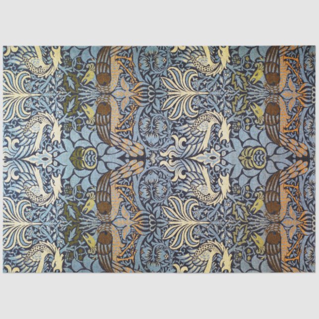 Papel De Seda Peacock y Dragón, William Morris (Anverso)