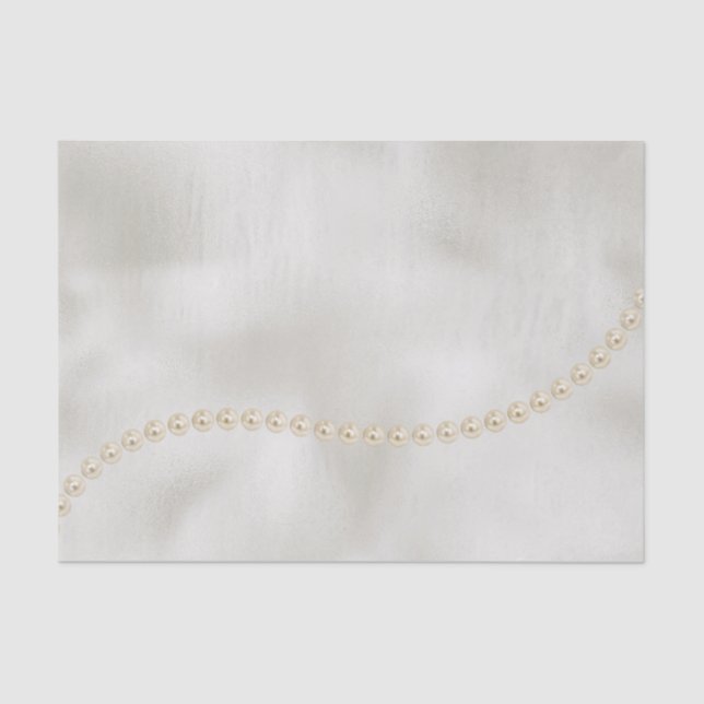 Papel De Seda Pearls White Luxe (Anverso)