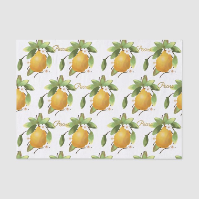 Papel De Seda Pears Fruit Canning (Anverso)