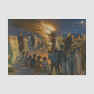 Papel De Seda Peder Severin Kroyer - El incendio de la víspera d