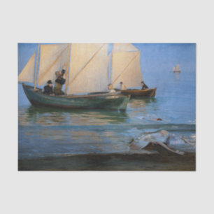 Papel De Seda Peder Severin Kroyer - Pescadores