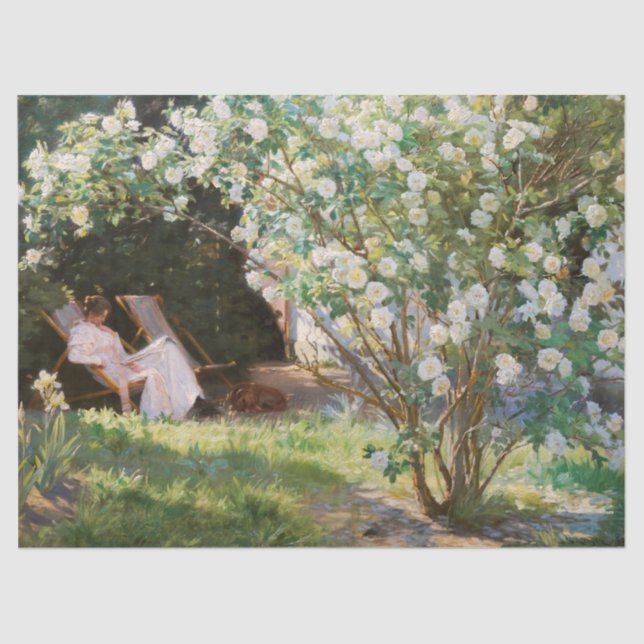 Papel De Seda Peder Severin Kroyer - Rosas (Anverso)
