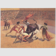 Pelea de toros en México (por Frederic Remington)