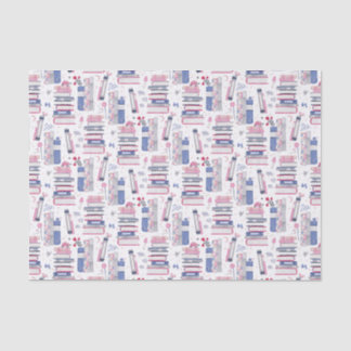 Papel De Seda Película de cuento de hadas de libros blanco gris