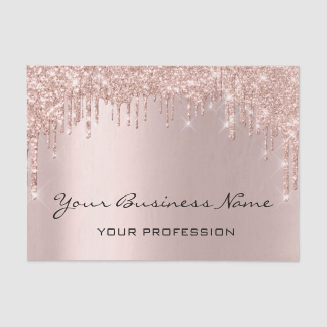 Papel De Seda Peluquería de uñas maquillando Rosa de Eyelash Dri (Anverso)