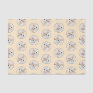 Papel De Seda Pembroke Welsh Corgi Pintura Red Original Perro Ar