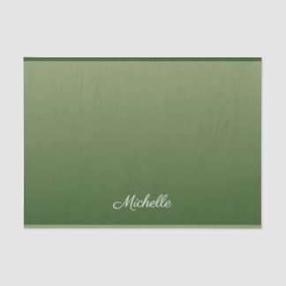 Papel De Seda Pena verde personalizada