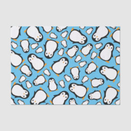 Papel De Seda Penguin Cute Winter Primer Fiesta de cumpleaños