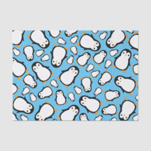 Papel De Seda Penguin Cute Winter Primer Fiesta de cumpleaños