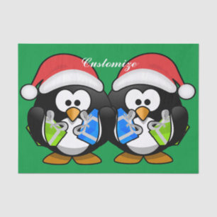 Papel De Seda Penguin Santa Thunder_Cove