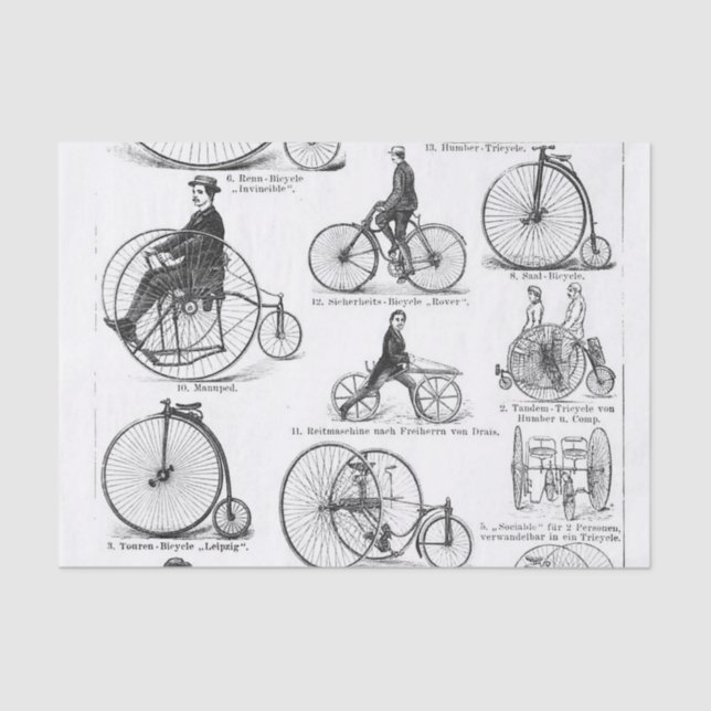 Papel De Seda Penny Farthing (Anverso)
