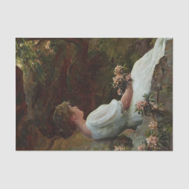 Papel De Seda Pensamiento ilusorio de Charles Courtney Curran (Anverso)