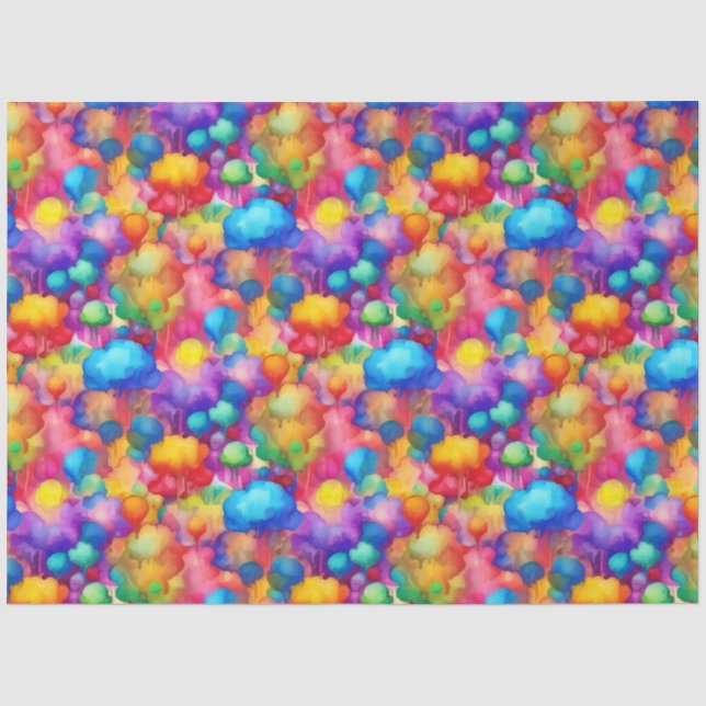 Papel De Seda Pensamientos coloridos (Anverso)
