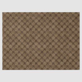 Papel De Seda Pentáculos De Oro En Marrón