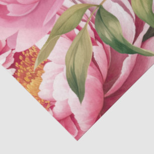 Papel De Seda Peonía Rosa 