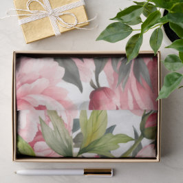 Papel De Seda Peonía Rosa 