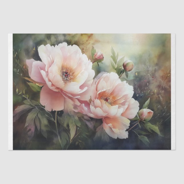 Papel De Seda Peonies (Anverso)