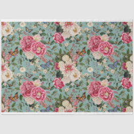 Papel De Seda Peonies sobre fondo de agua trenzada