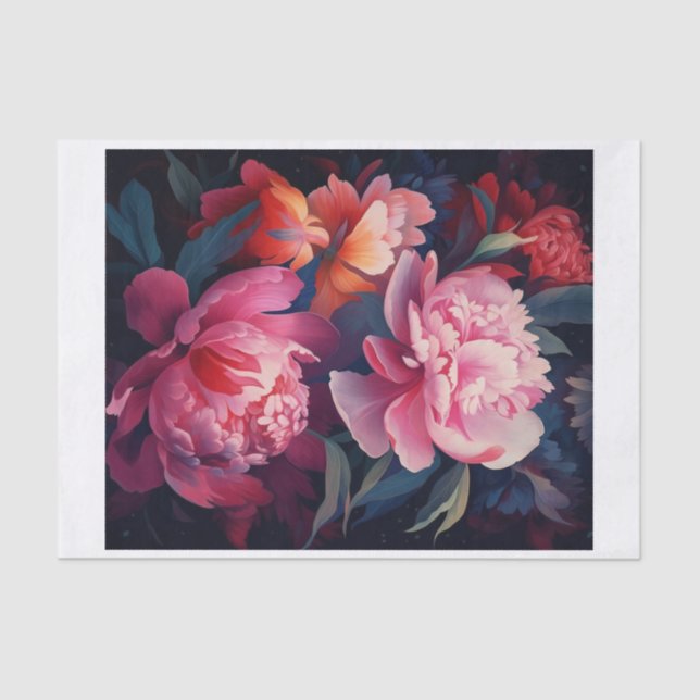 Papel De Seda Peony Art para la desvinculación (Anverso)