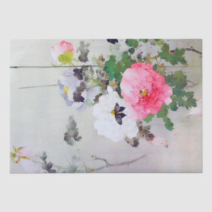 Papel De Seda Peony y Butterfly (detalle), Watanabe Seitei Medi