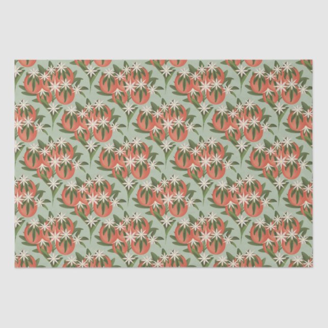 Papel De Seda Pequeña Cutie Clementine Sage (Anverso)